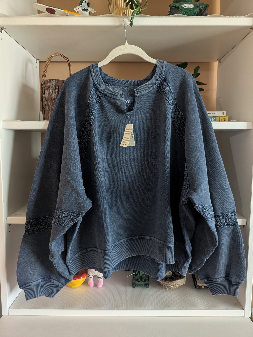Aerie Hey Crochet Sweatshirt